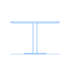 Furniture Dining Tables Zero Table Svg Line Art, Free Vectors File